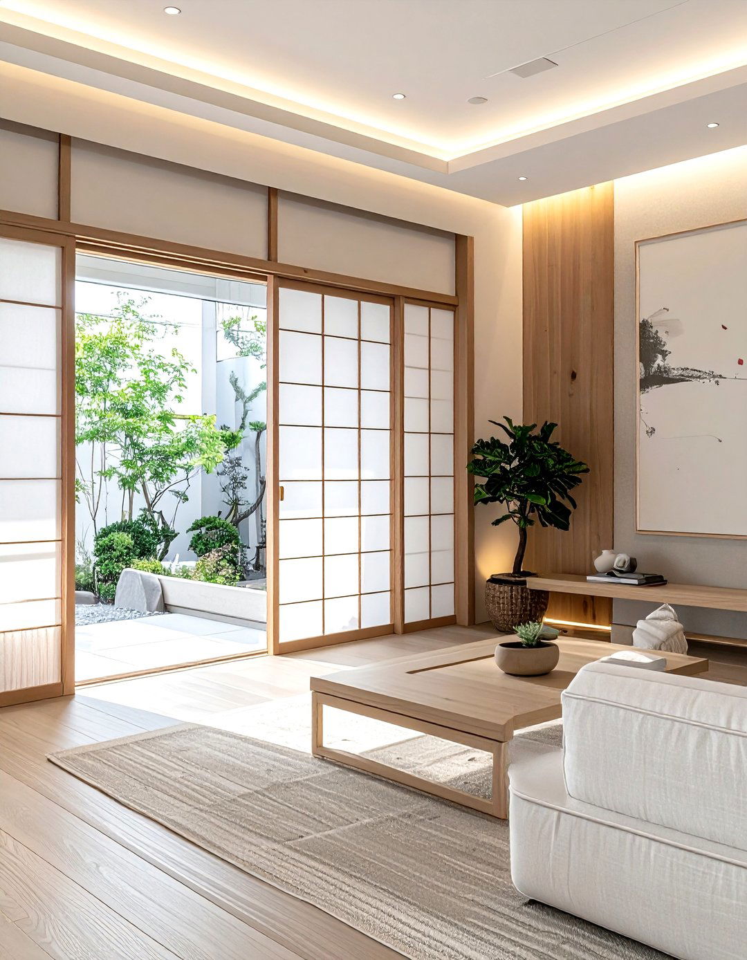 Shoji Sliding Door - 30 Japanese minimalist decor ideas