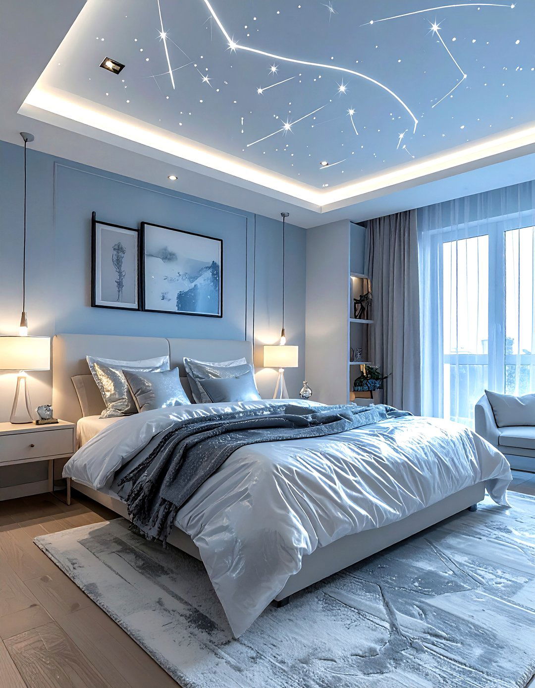 Shooting star - 30 space themed bedroom ideas