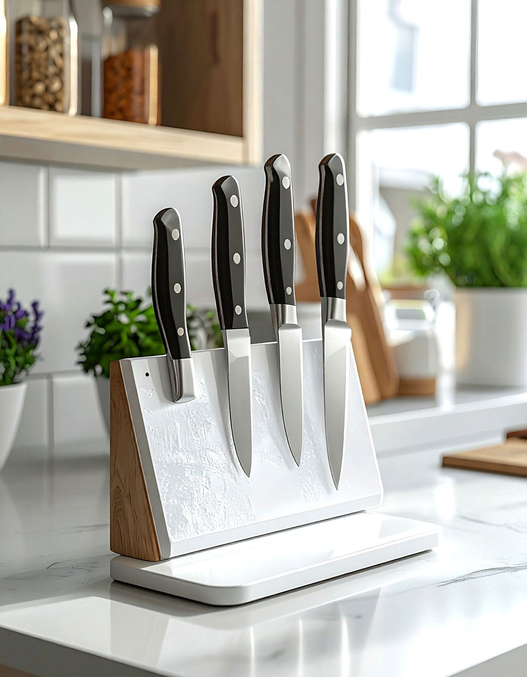 Short Magnetic Knife Strip For Small Apartment Kitchen - 30 magnetic knife strip kitchen ideas