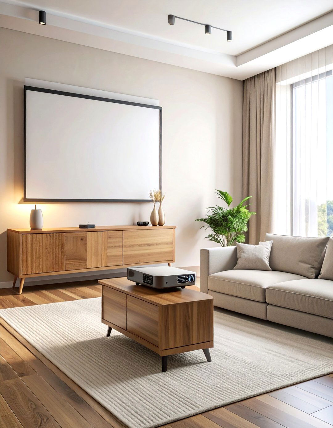 Short Throw Projector - 30 living room home theater ideas