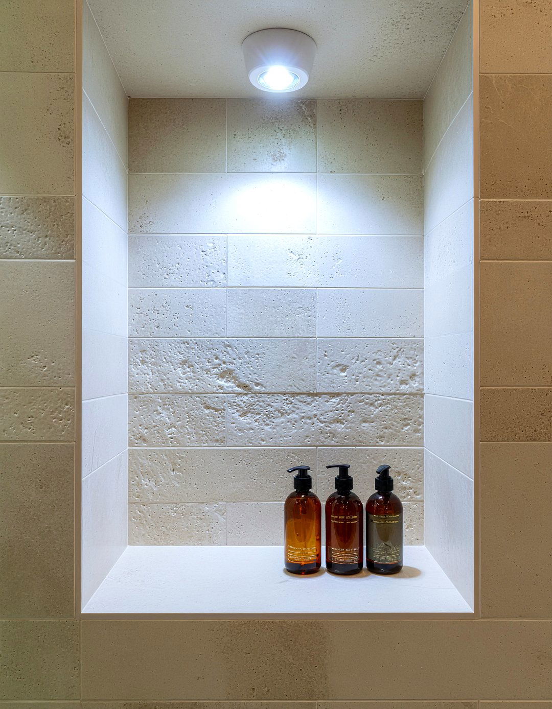 Shower Niche Lighting - 30 bathroom lighting accent ideas