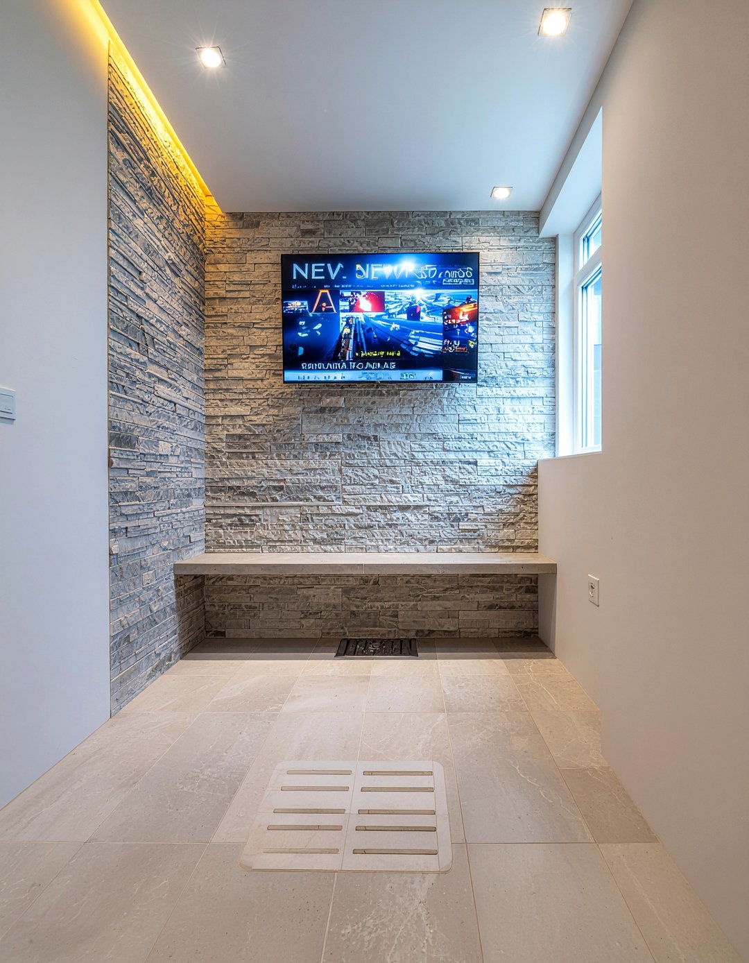 Shower TV - 30 bathroom TV ideas