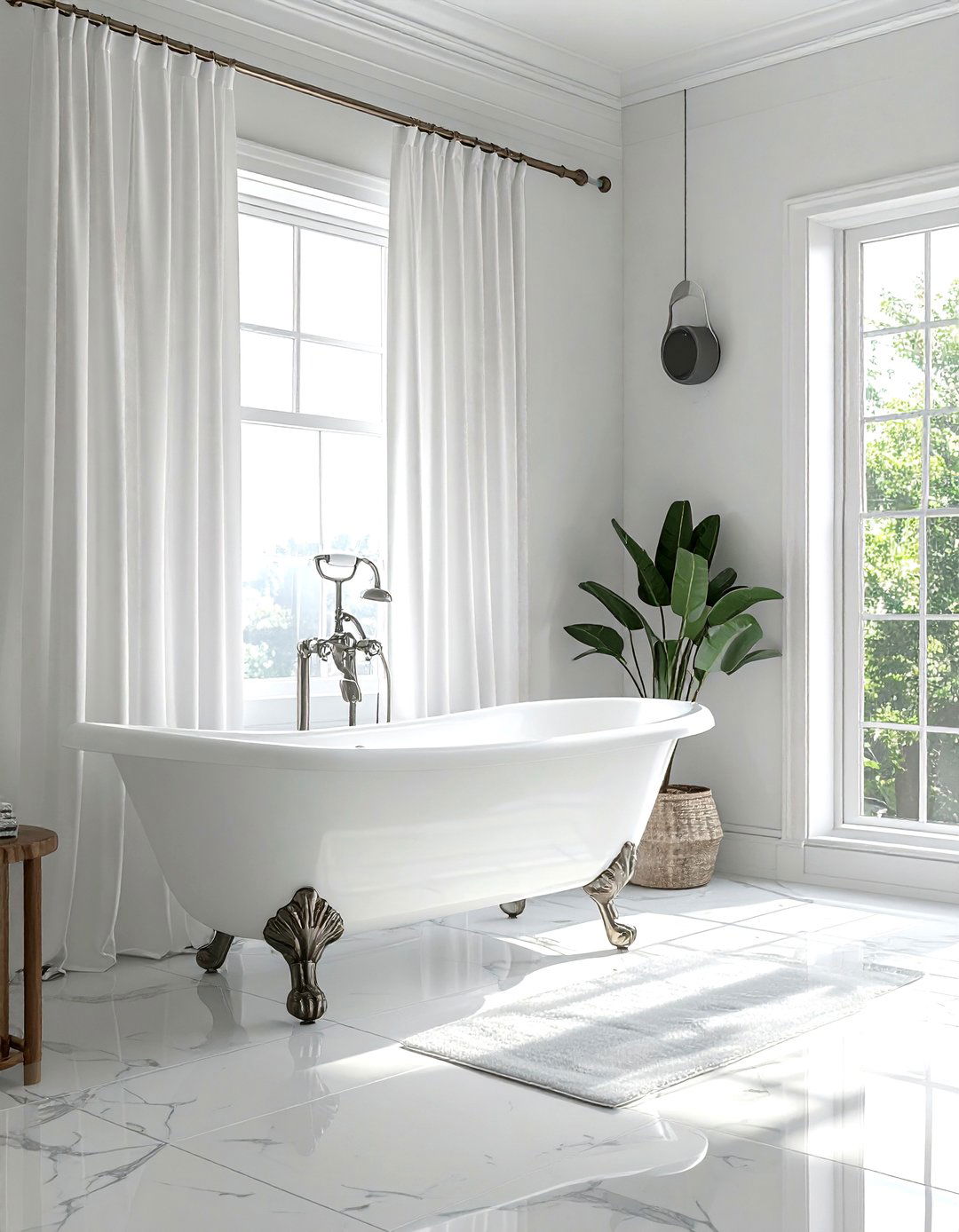 Shower rod speaker - 30 waterproof speaker bathroom ideas