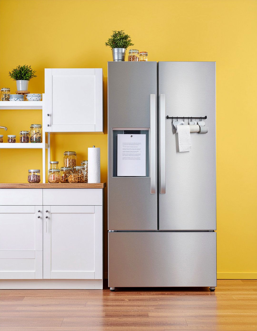 Side Of Refrigerator Organizer - 30 kitchen drop zone ideas