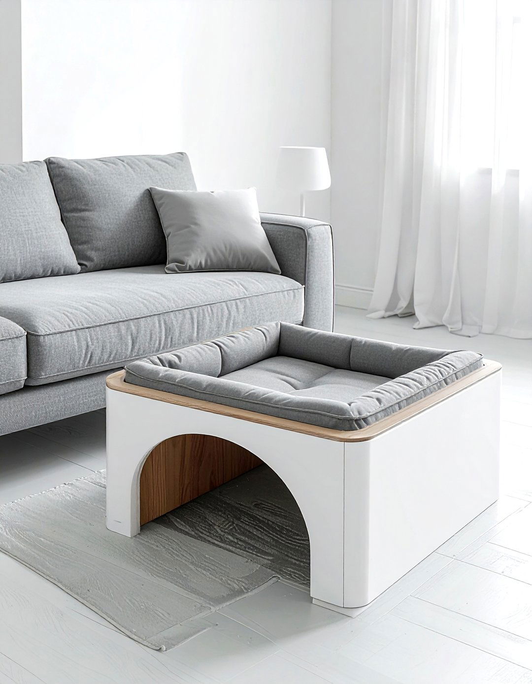 Side Table Pet Bed - 30 pet bed living room ideas