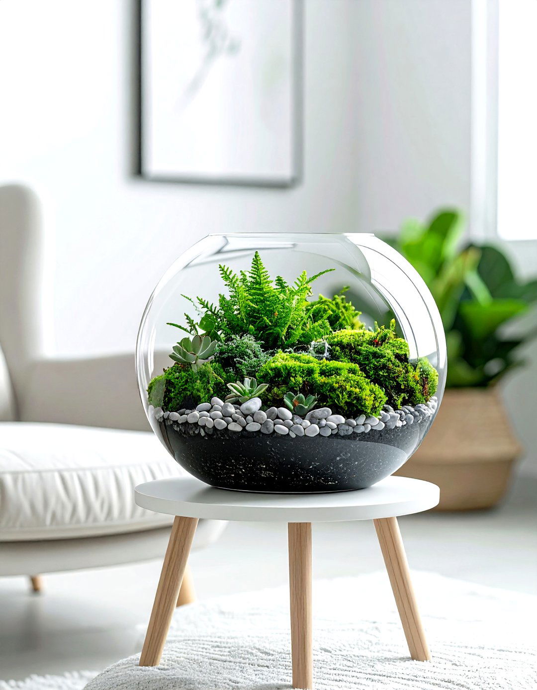 Side Table Terrarium - 30 living room terrariums