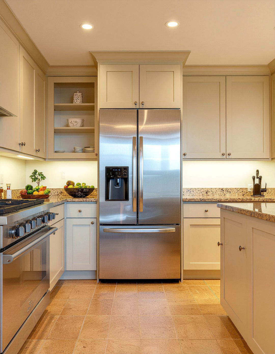 Side by side refrigerator cabinet surround - 30 side-by-side refrigerator kitchen ideas