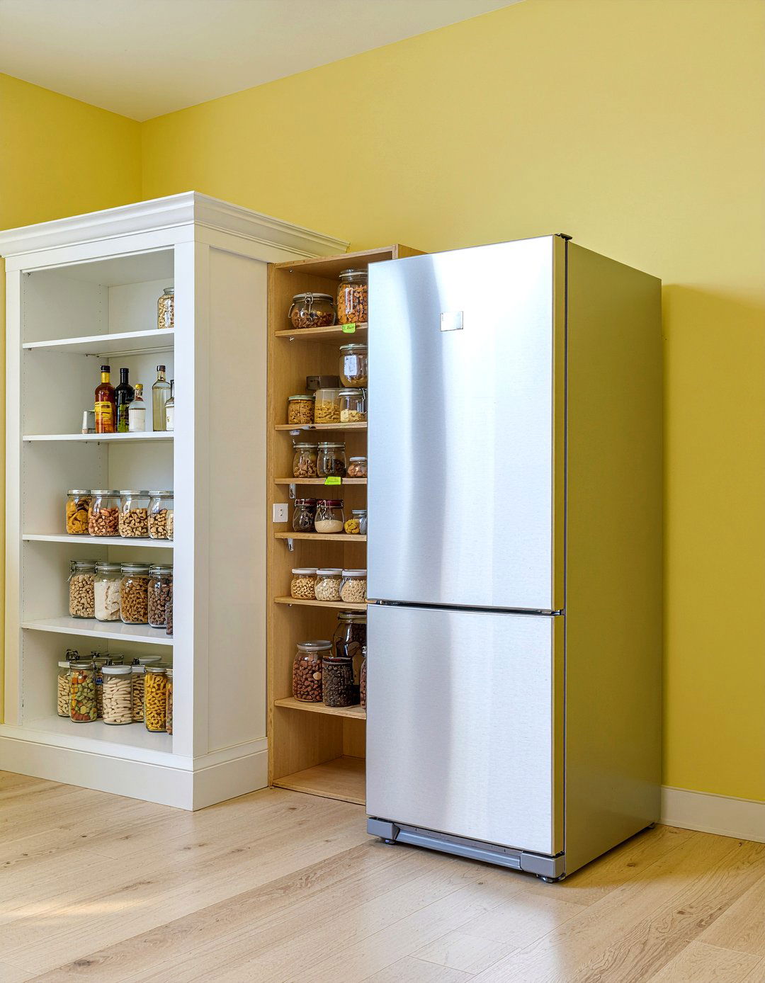 Side by side refrigerator next to pantry - 30 side-by-side refrigerator kitchen ideas