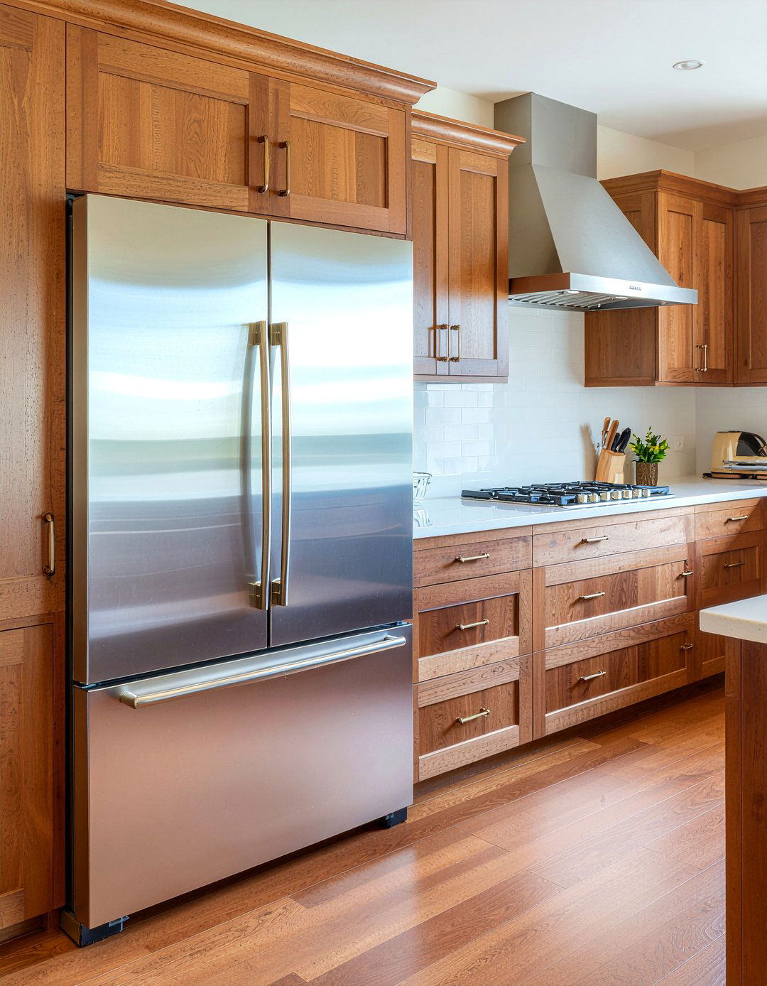 Side by side refrigerator wood panels - 30 side-by-side refrigerator kitchen ideas