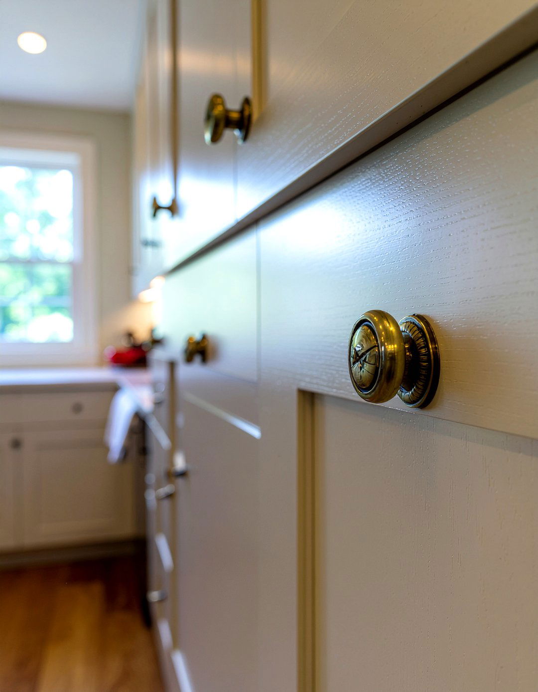 Side of cabinet hooks - 30 pot and pan storage kitchen ideas