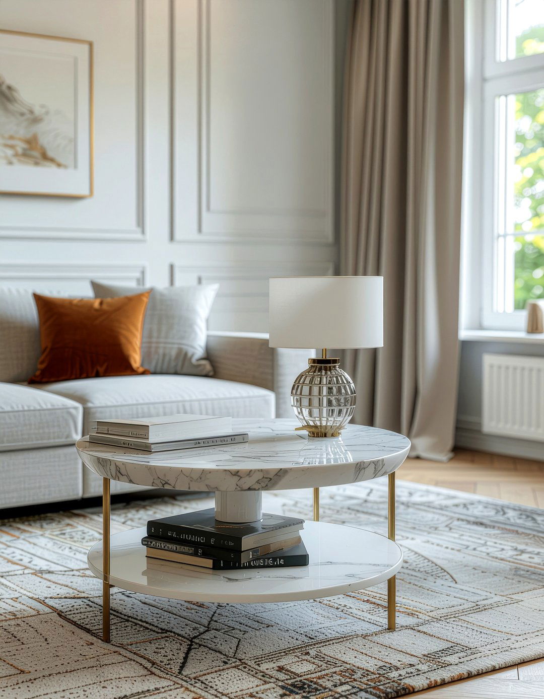 Side table - 30 rental apartment living room ideas