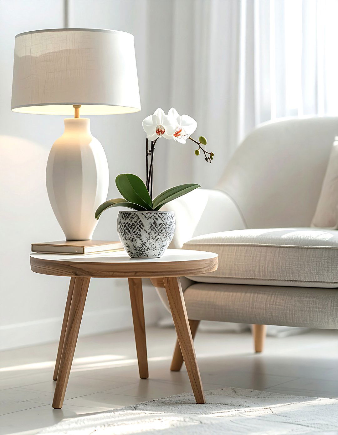 Side table orchid decor - 30 orchid decor ideas