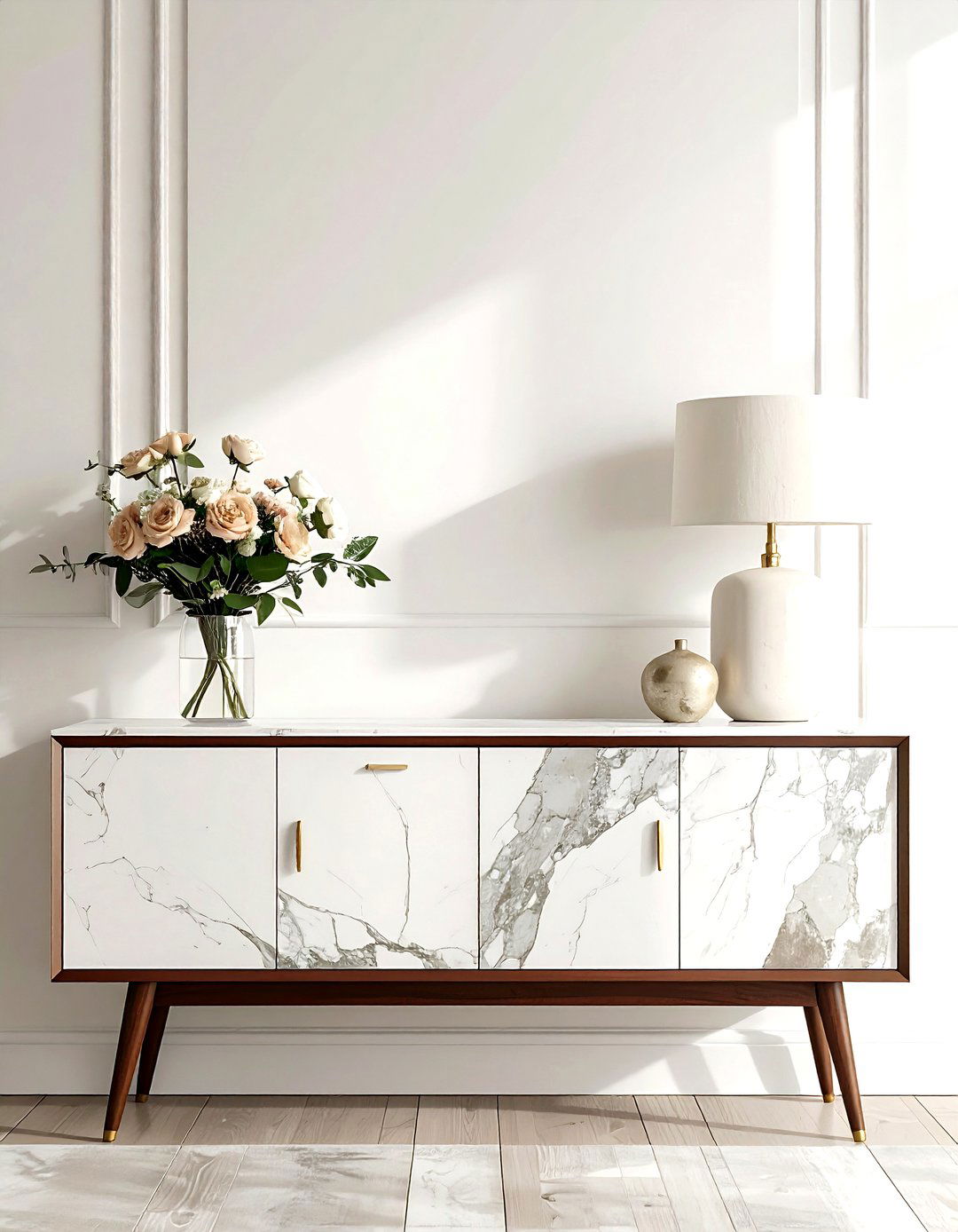 Sideboard Buffet - 30 dining room storage tips