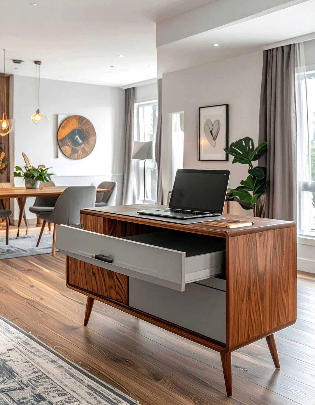 Sideboard Desk Combo - 30 convertible dining room ideas