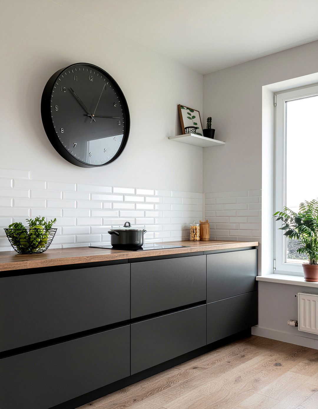 Silent Kitchen Clock - 30 kitchen clock ideas