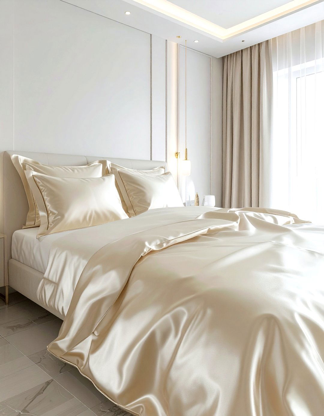 Silk Bed Sheets - 30 plush bedroom ideas