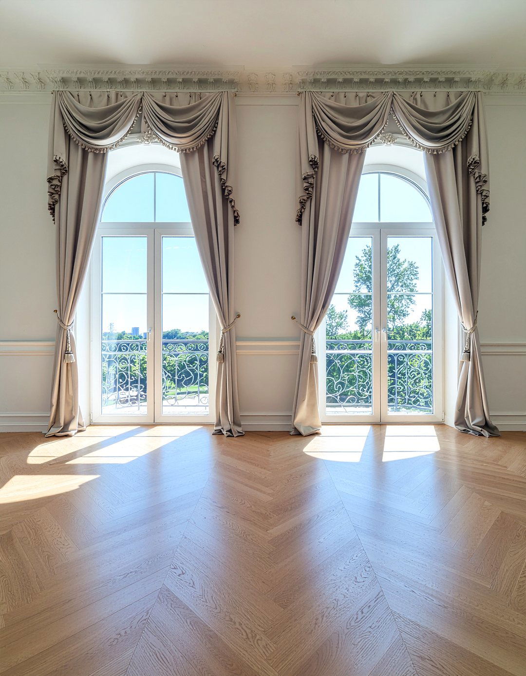 Silk Curtains - 30 silk bedroom ideas