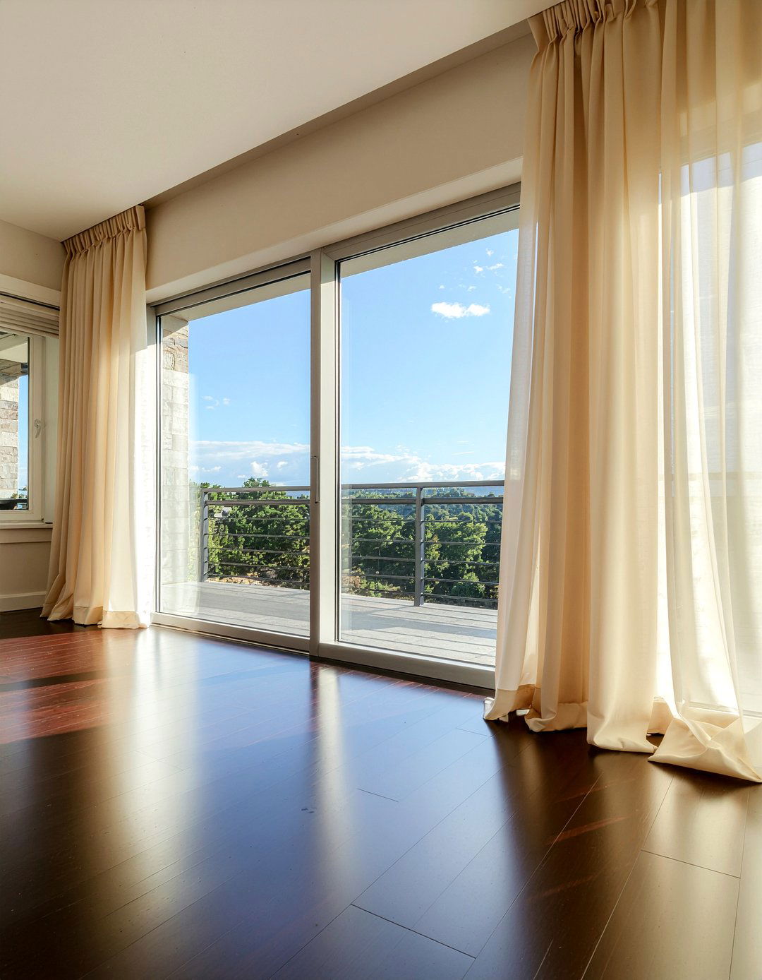 Silk Curtains - 30 silk living room ideas