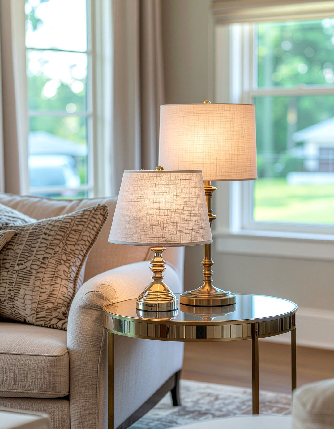 Silk Lamp Shades - 30 silk living room ideas