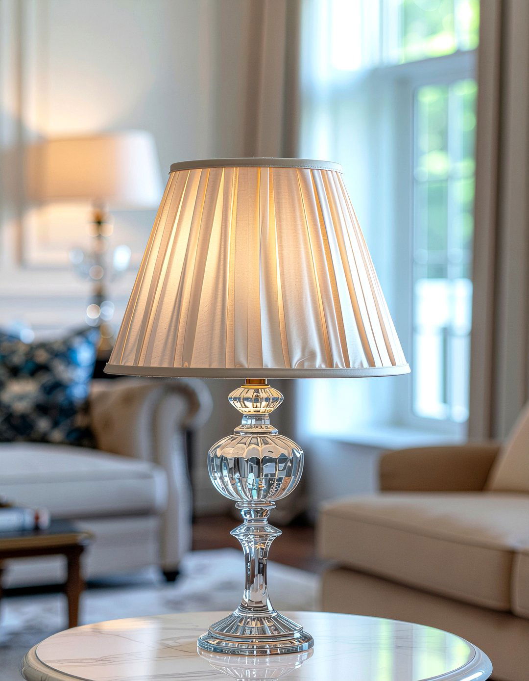 Silk Lampshade Pleats - 30 silk living room ideas