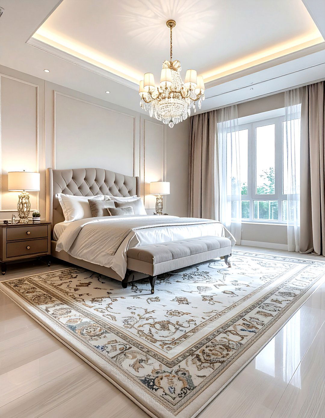 Silk Oriental Rug Master Suite - 30 oriental rug ideas