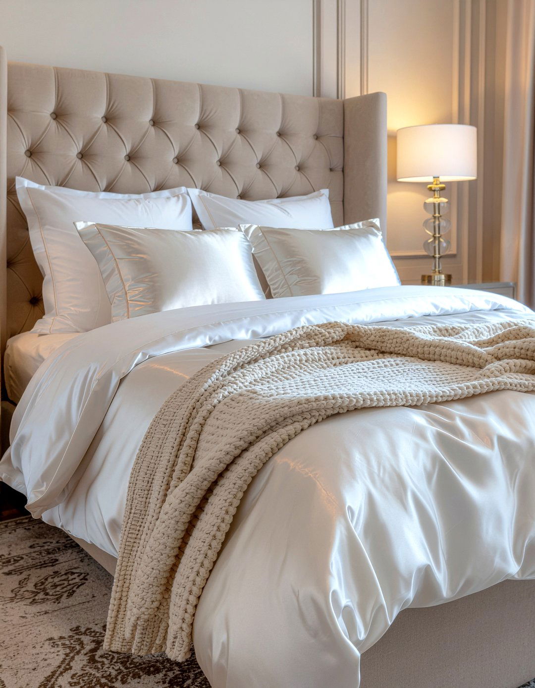 Silk Pillowcase - 30 textured bedroom ideas