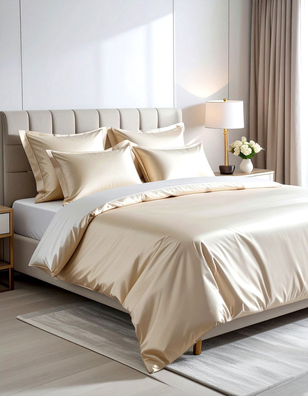 Silk Pillowcase Bedding - 30 bedroom soft settings