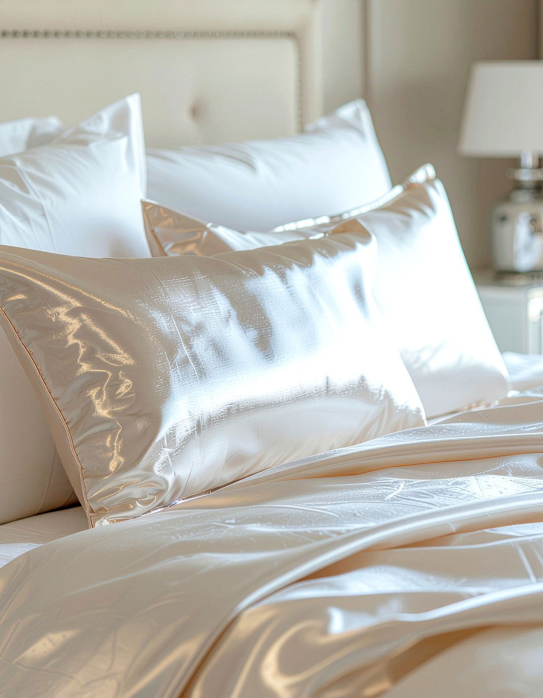 Silk Pillowcase Set - 30 restful bedroom ideas