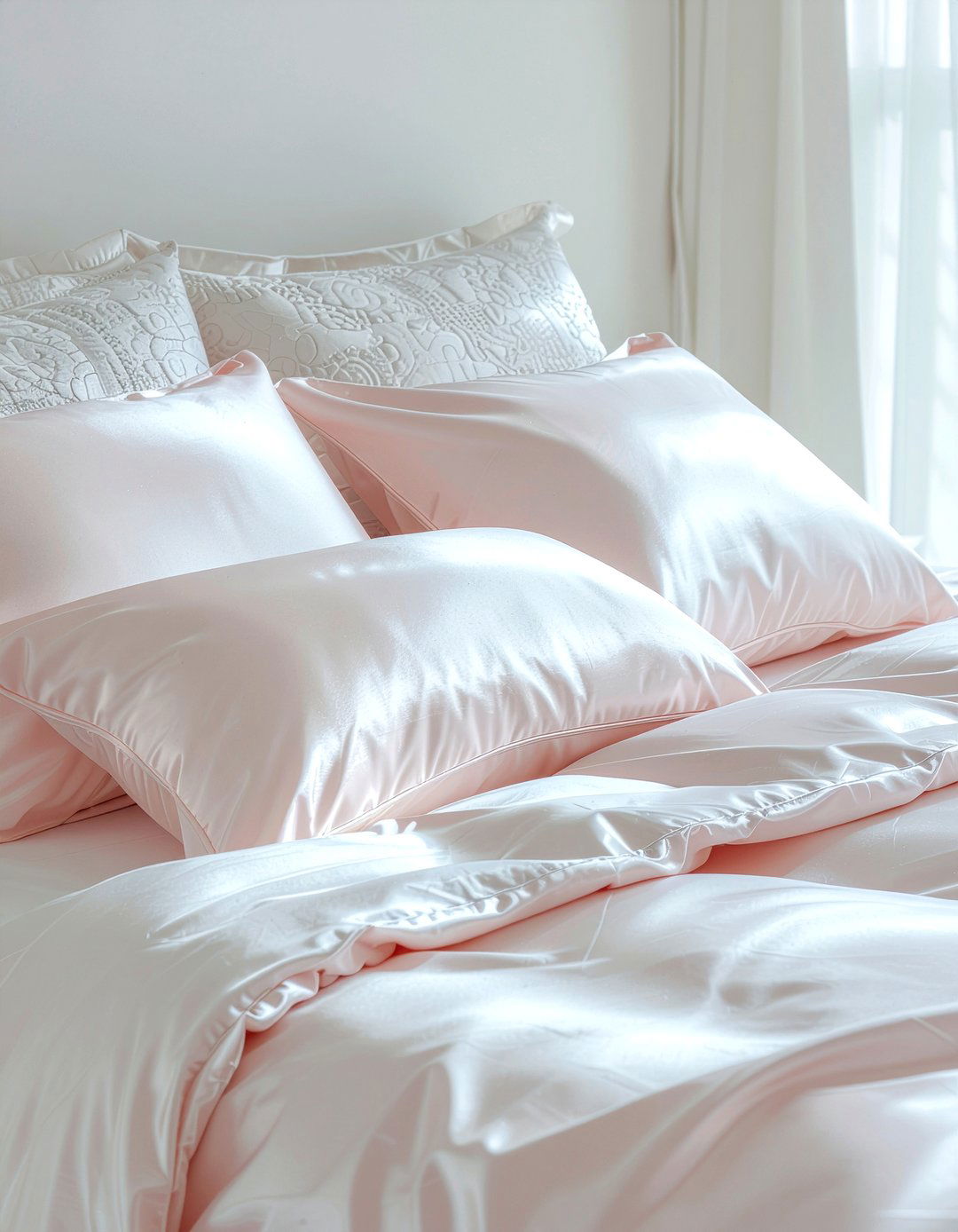 Silk Pillowcases - 30 silk bedroom ideas
