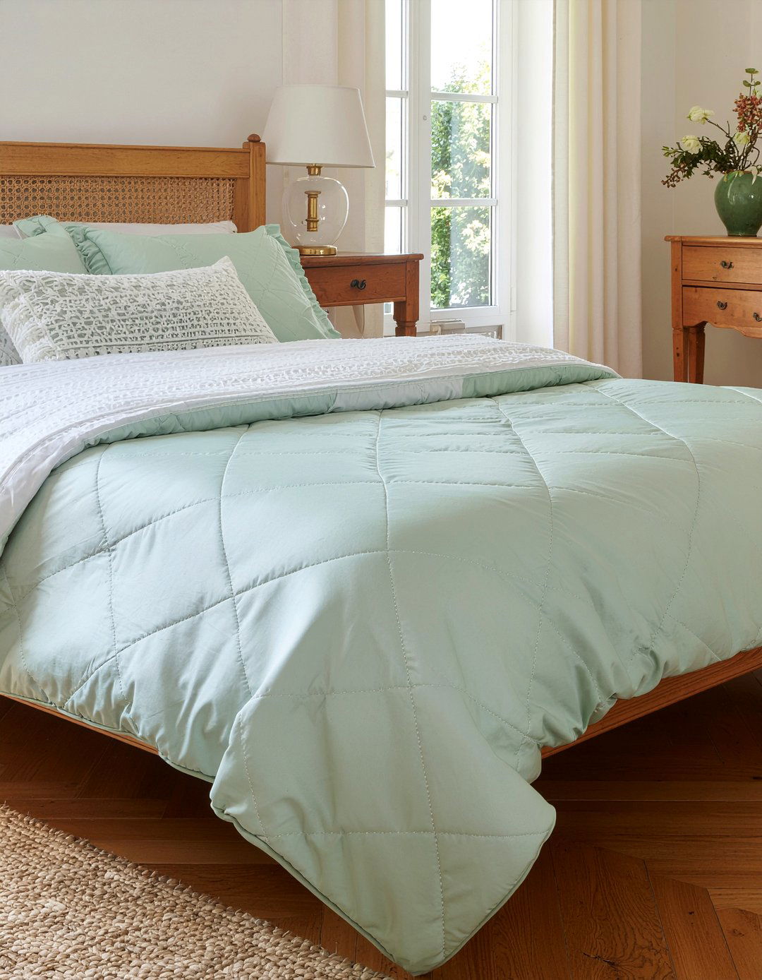 Silk Quilt - 30 silk bedroom ideas