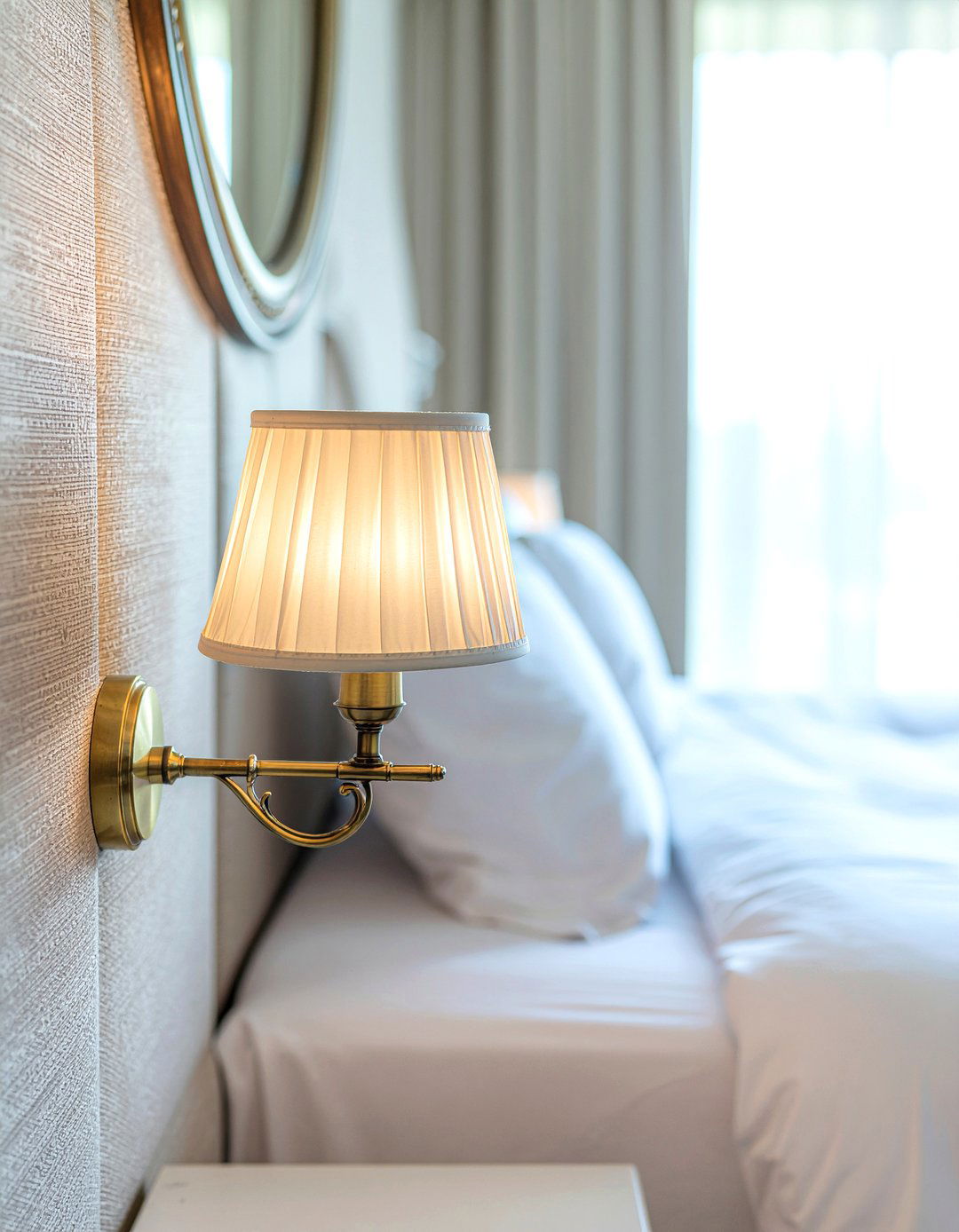 Silk Sconce Shade - 30 silk bedroom ideas