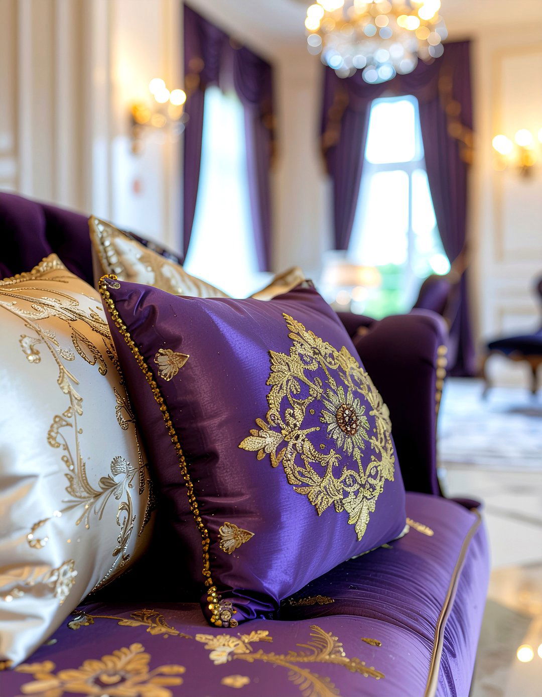 Silk Throw Pillows - 30 living room pillow styling ideas