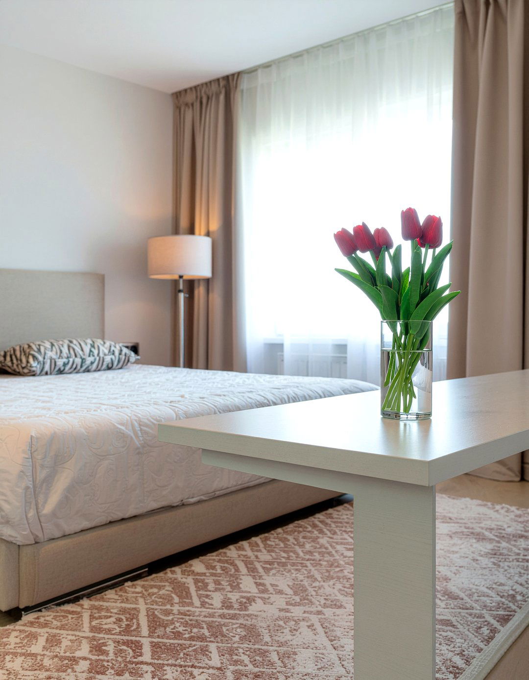 Silk Tulip Display - 30 bedroom faux flowers