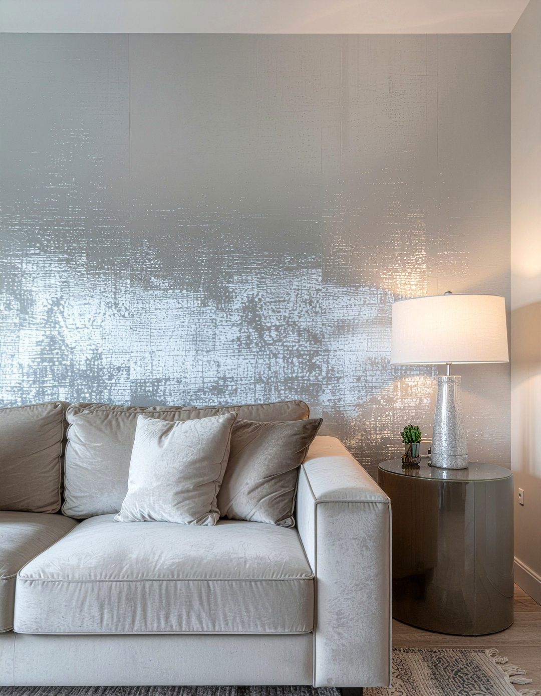 Silk Wallpaper - 30 silk living room ideas