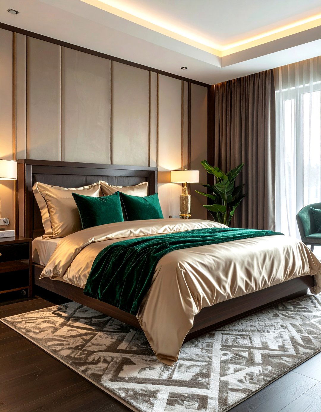 Silk and velvet bedding - 30 decor texture mixing ideas