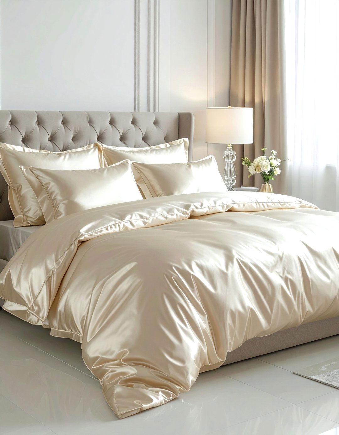 Silk bedding set - 30 luxury home decor ideas