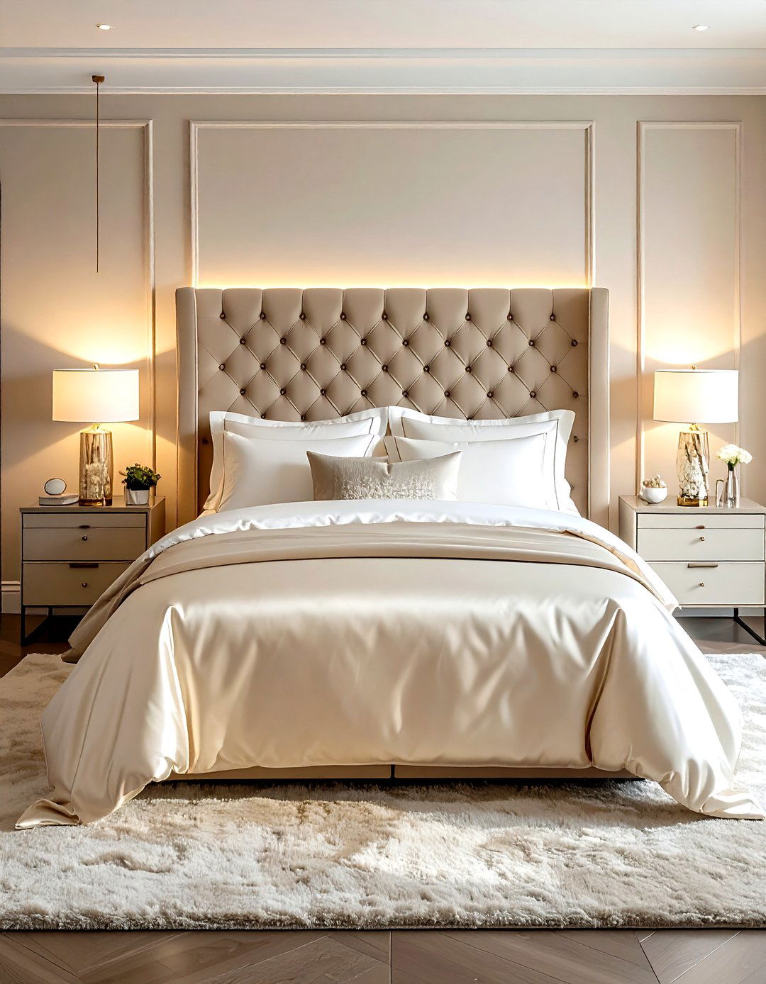 Silk bedding set - 30 silk decor ideas