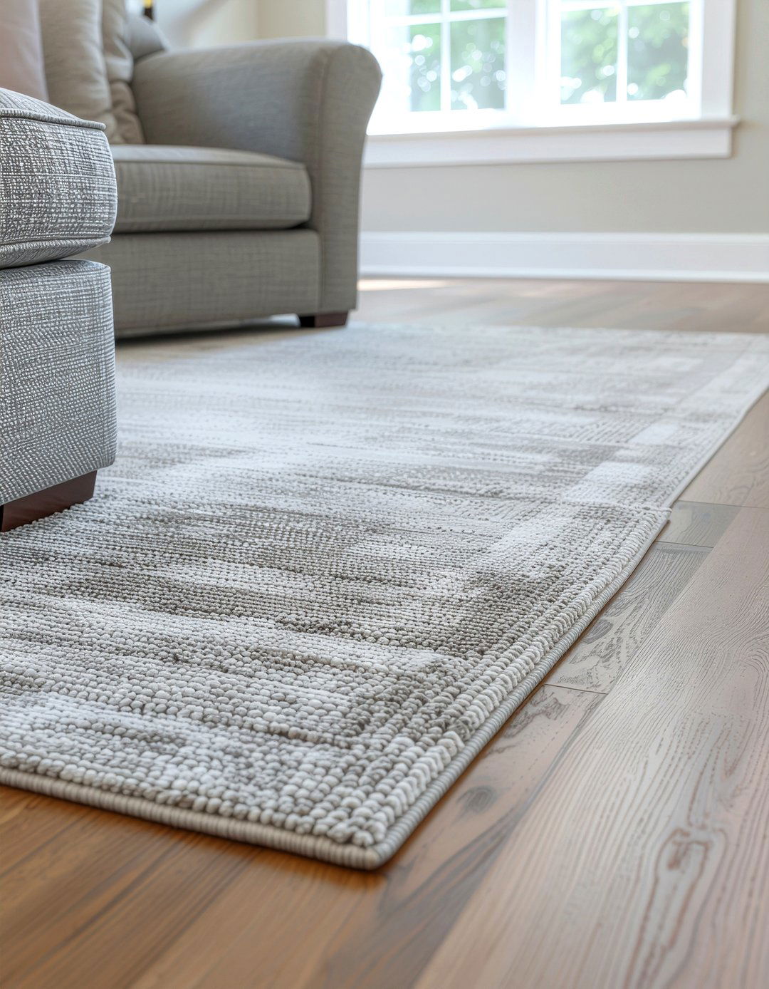 Silk blend rug - 30 cashmere living room ideas