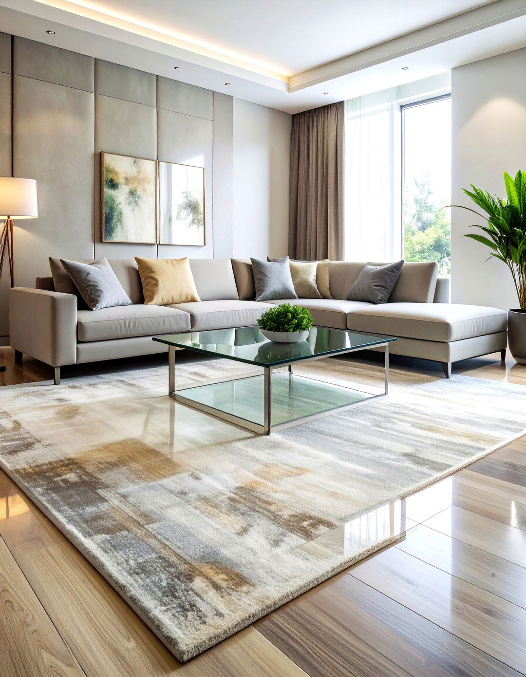 Silk blend rug - 30 silk decor ideas