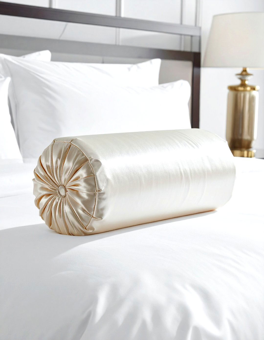 Silk bolster pillow - 30 decorative pillow ideas