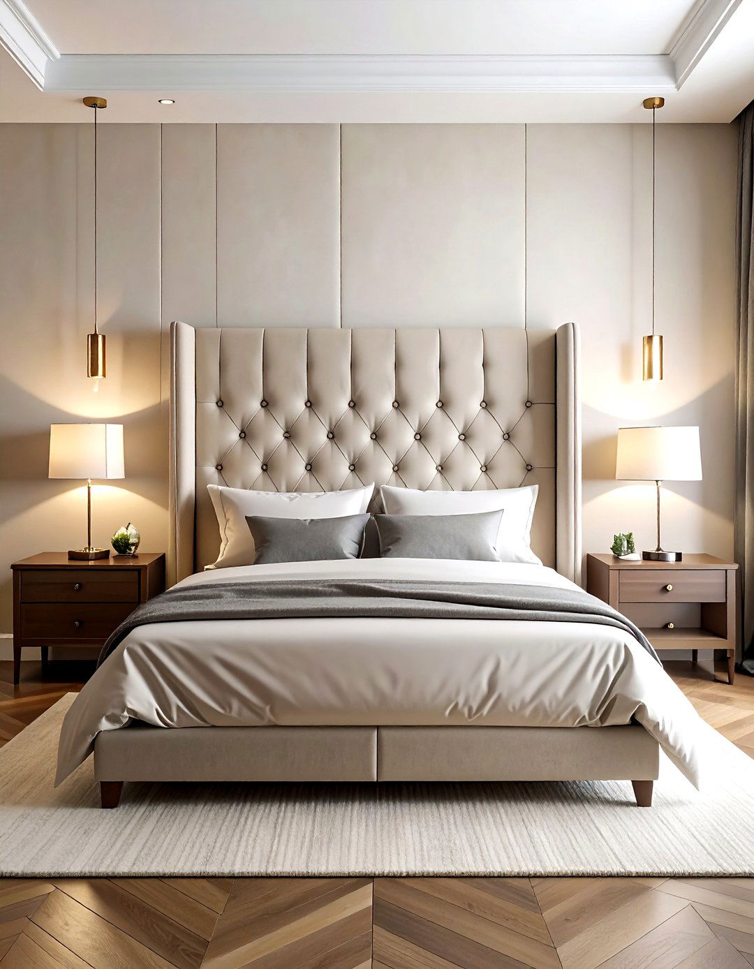 Silk fabric headboard - 30 silk decor ideas