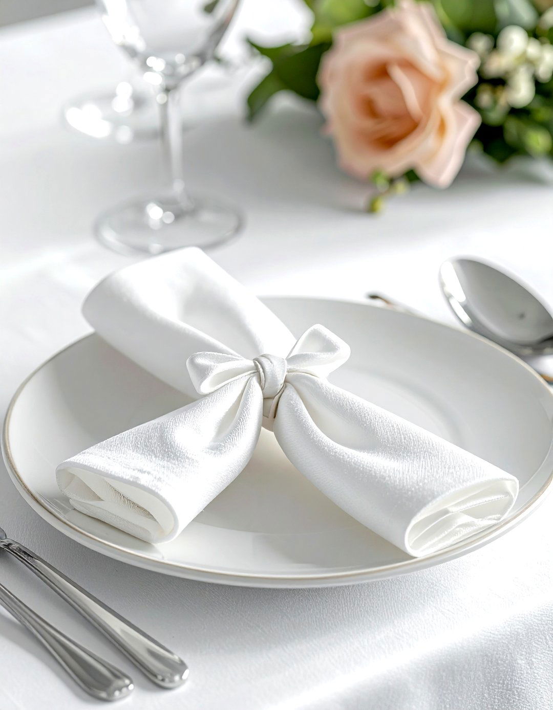 Silk napkin ring - 30 silk decor ideas