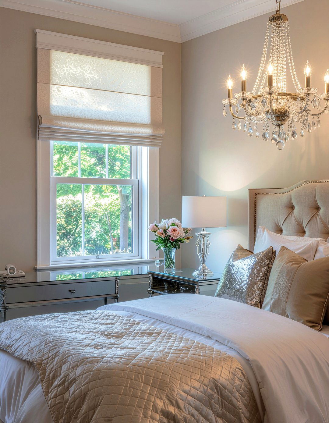 Silk roman shades - 30 bedroom roman shades