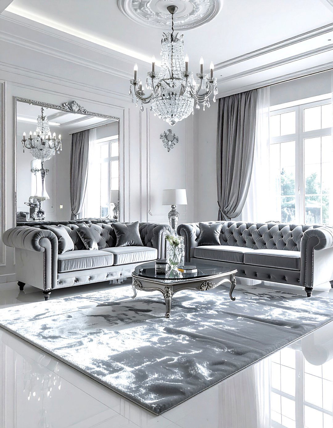 Silk rug living room - 30 living room rug ideas