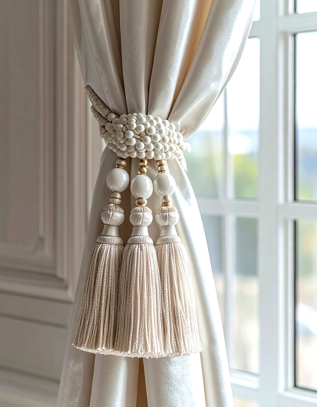 Silk tassel tieback - 30 chinoiserie decor ideas
