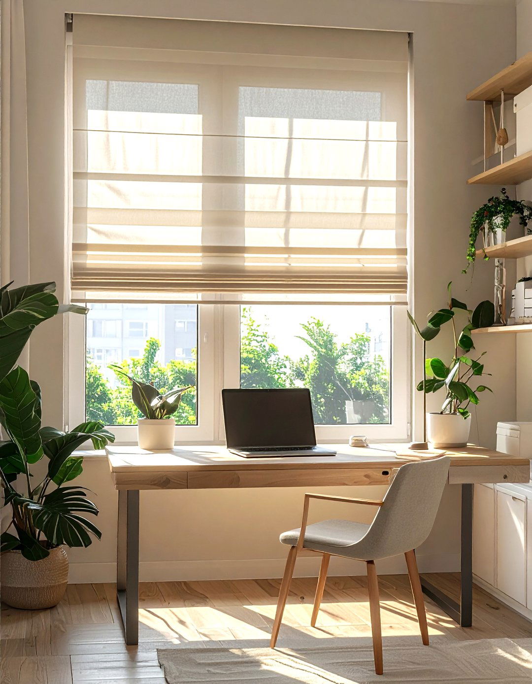 Silk window blind - 30 silk decor ideas