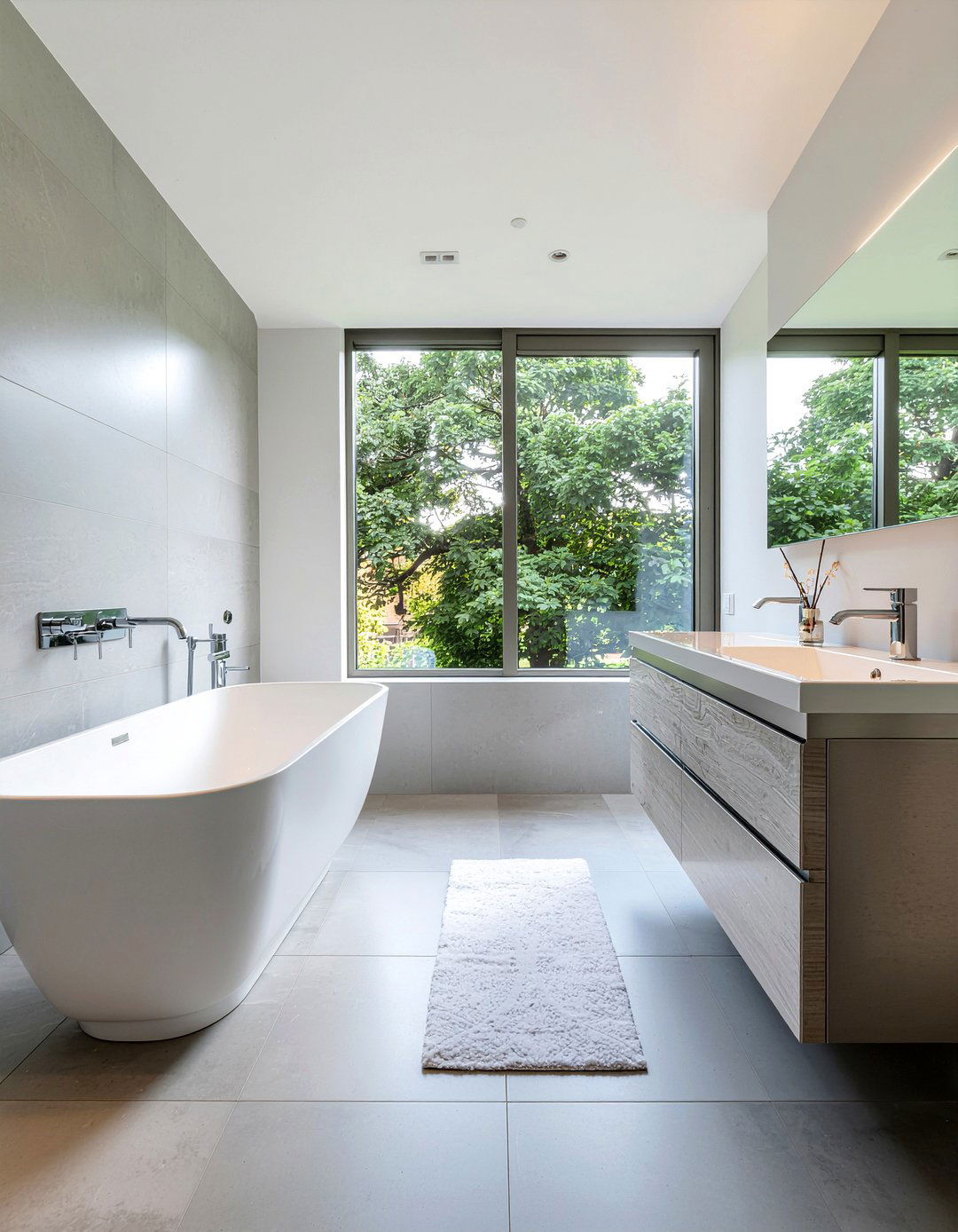 Silver Bathroom - 30 monochromatic bathroom ideas