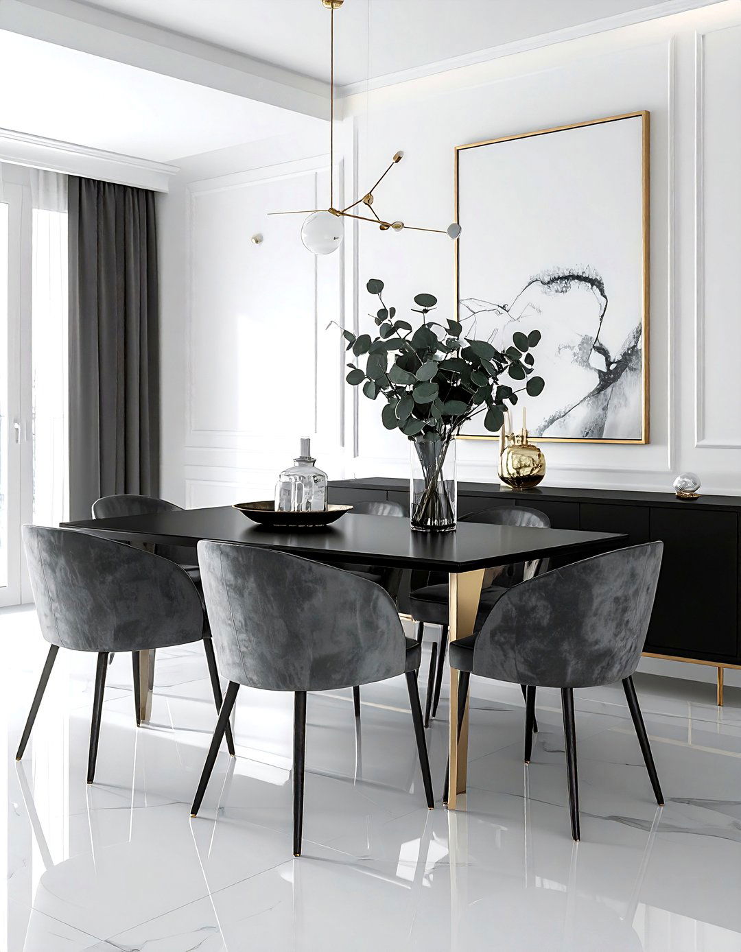 Silver Dollar Eucalyptus - 30 dining room eucalyptus ideas