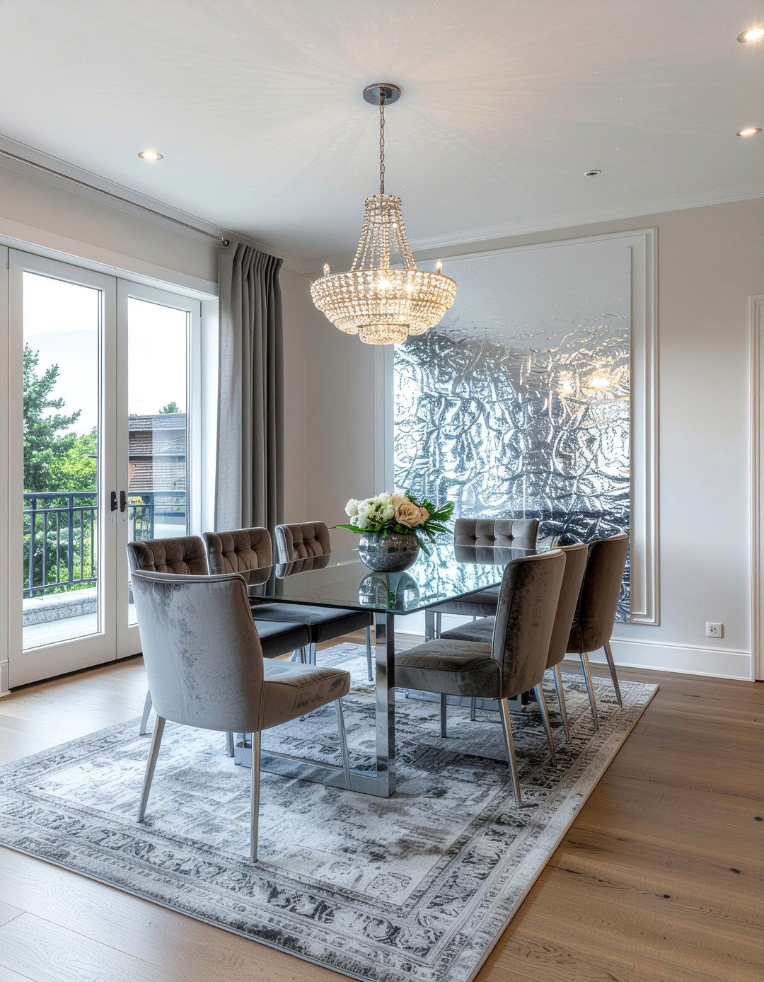 Silver Foil Ceiling Wallpaper Dining Room - 30 dining room wallpapered ceiling ideas