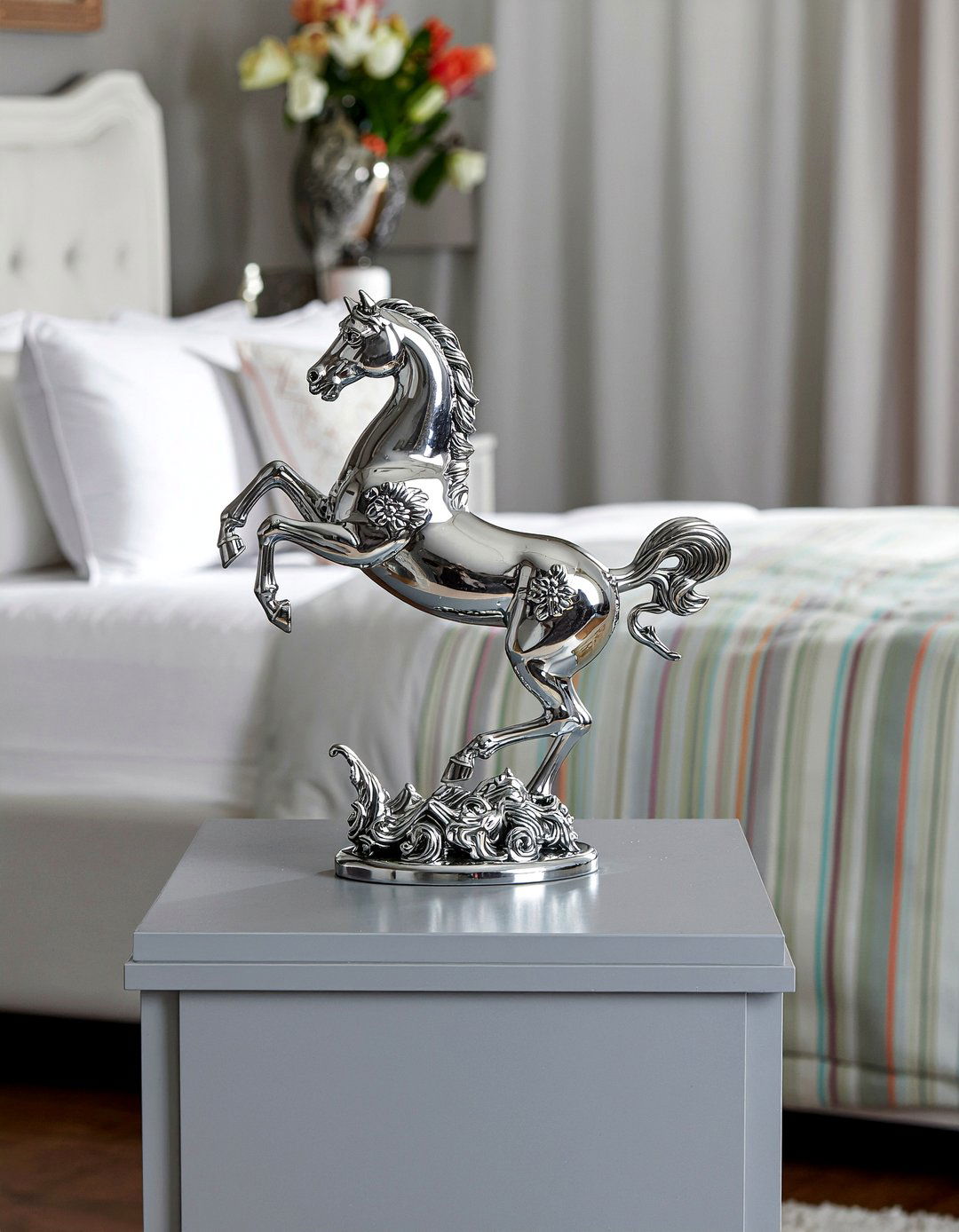 Silver Horse Figurine - 30 bedroom figurines